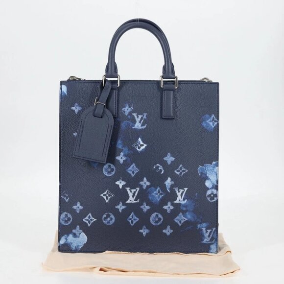 LOUIS VUITTON Water Color Sac Plat messenger Bag Blue M57843 LV Auth - Picture 1 of 15